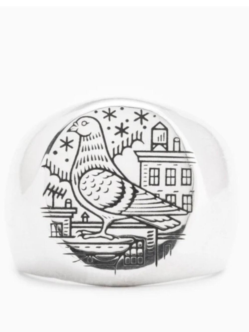 Digby & Iona pigeon signet ring - Picture 2 of 2